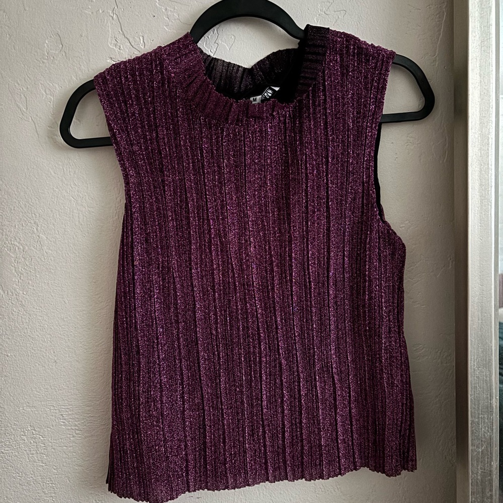 Purple Sleeveless Women's Top